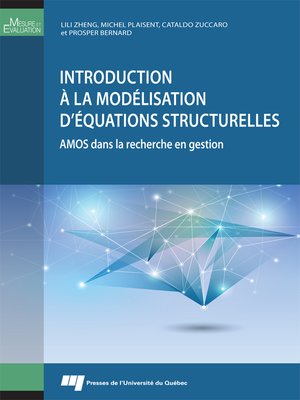 cover image of Introduction à la modélisation d'équations structurelles